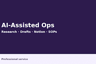 deliver ai assisted research drafts notion systems and process docs