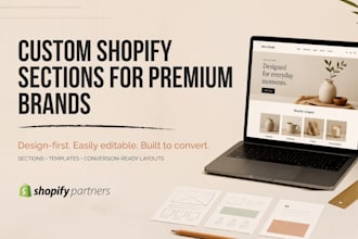 build a custom shopify section or page template for your store