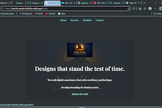 create a modern custom website for your brand