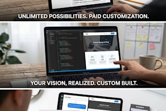 build a responsive PHP website with custom functionality