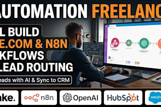 set up makecom or n8n ai workflows for lead routing and CRM automation
