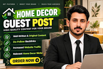 publish your home decor guest post backlink