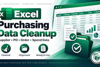 clean and organise your purchasing data in excel
