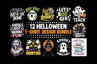 design custom halloween t shirts, spooky shirts and bulk apparel designs