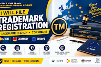 file trademark registration, trademark search, copyright in spain germany europe