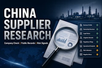 research and screen a chinese supplier before you buy