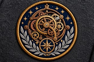 digitize custom embroidery design embroidery logo  for machine in dst pes jef