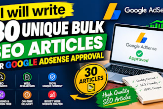 write bulk SEO articles for google adsense