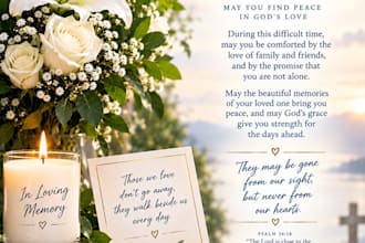 create a personalized greeting card and heartfelt message