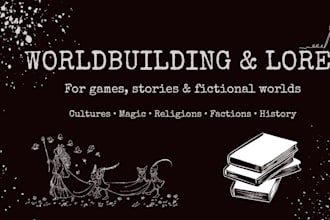 create original worldbuilding and lore for your fictional world