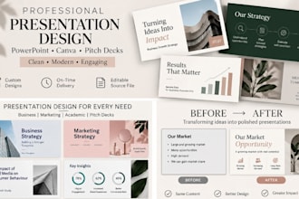 design a professional powerpoint or canva presentation