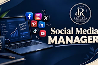 be your social media manager , brand post designer