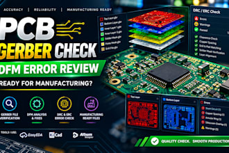 check, review and fix pcb gerber files for manufacturing