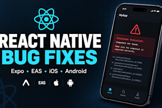 fix react native expo ios and android app bugs