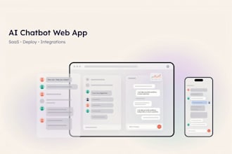 develop an ai chatbot web app for your business or saas