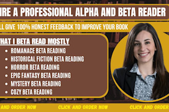 be your alpha and beta reader for contemporary romance, historical fiction