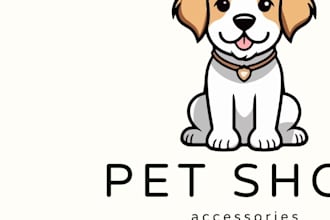 create original attractive dog logo design