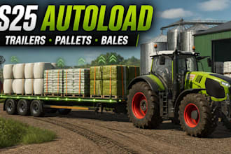 create custom fs25 autoload systems for trailers, pallets and bales