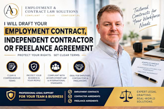 draft your employment contract, independent contractor or freelance agreement