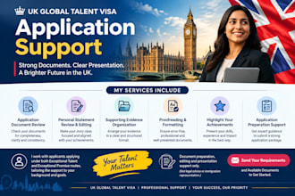 help prepare your UK global talent visa documents