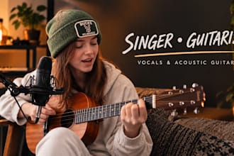 be your female singer guitarist for acoustic song demos and vocals