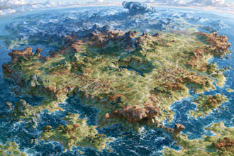 draw a custom map for fantasy, scifi, book or boardgame