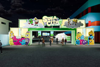 design 3d photobooth, events gate, and brand activation