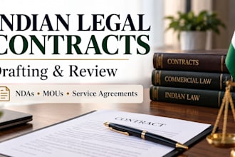 draft and review indian legal contracts and agreements