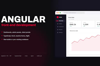 be your angular frontend developer for a scalable web app