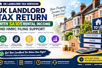 prepare UK landlord tax return with sa105 rental income and hmrc filing