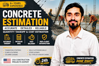 do accurate concrete estimating and quantity takeoff