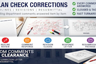revise your permit drawings based on building department comments
