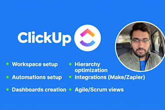 be your clickup expert consultant for setup and automation