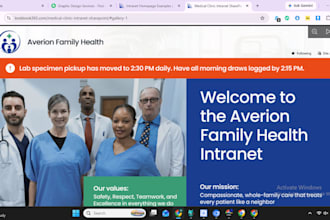 sharepoint intranet website and microsoft 365 portal