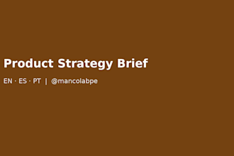 write a product strategy one pager with problem bet and next steps