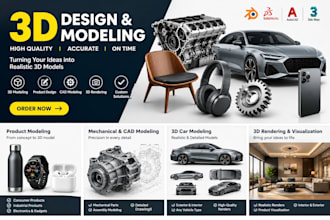 provide professional 3d modeling