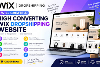 create a high converting wix dropshipping website