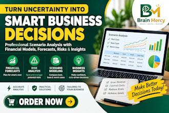 create scenario analysis with financial models forecasts risks business insights