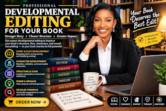 provide developmental editing for your book