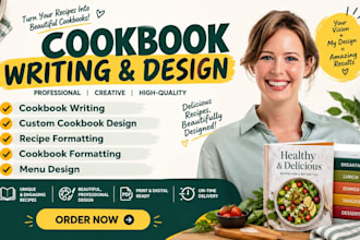 write and design cookbooks format recipes cookbook formatting menu design