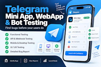test telegram mini app webapp bot QA api webhook bugs authentication testing tg