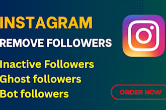 manually unfollow instagram accounts and remove ghost and bot followers