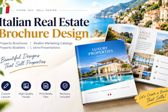 italian real estate property brochure realtor marketing catalog realtor booklet