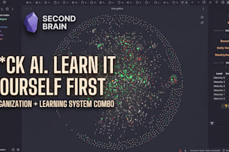 build your learning system with a second brain in obsidian