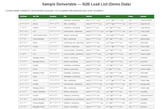 build a verified b2b contact list with emails and phone numbers