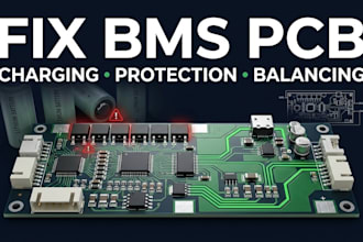 fix lithium battery bms pcb and charging circuit problems
