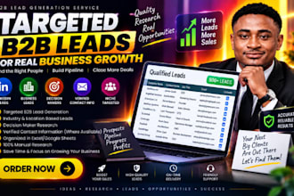 do lead generation and build targeted b2b lead lists