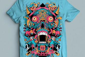 create original t shirt artwork for streetwear brands