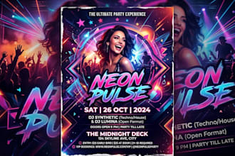 design exceptional club flyer, party flyer or event flyer design