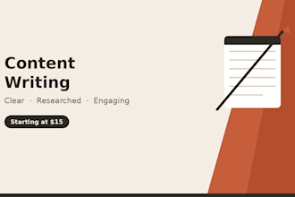 write clear, engaging blog posts and articles